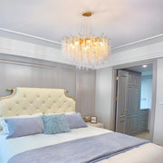 Luxury Cascading Crystal Chandelier Adjustable Height