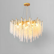 Luxury Cascading Crystal Chandelier Adjustable Height