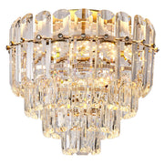 Luxury Crystal Flower Flush Mount Light Living Room