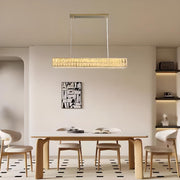 Luxury Crystal Rectangular Dining Island Pendant Light