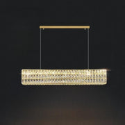Luxury Crystal Rectangular Dining Island Pendant Light