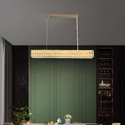 Luxury Crystal Rectangular Dining Island Pendant Light
