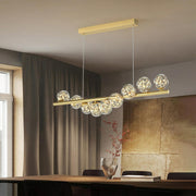 Luxury Globe Glass V-Shaped Island Pendant Light