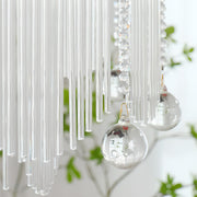 Luxury Rectangular Crystal Gold Ceiling Chandelier