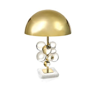 Luxury Gold Dome Art Glass Decoration Metal Table Lamp