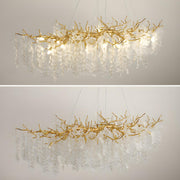 Luxury Gold Tree Branch Island Chandelier Light