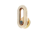 Luxury Modern Crystal Golden Oval Wall Sconce