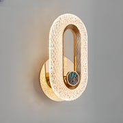 Luxury Modern Crystal Golden Oval Wall Sconce
