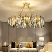Luxury Modern Crystal Oval Round Living Room Chandelier