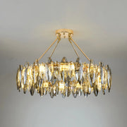 Luxury Modern Crystal Oval Round Living Room Chandelier