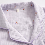 Long-Sleeve Pastel Purple Pajama Set