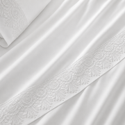 Alejandra Soft Cotton Embroidered Sheet Set - USA