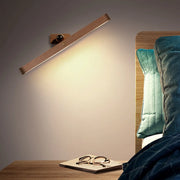 Magnetic Rotatable Wood Linear Vanity Wall Light
