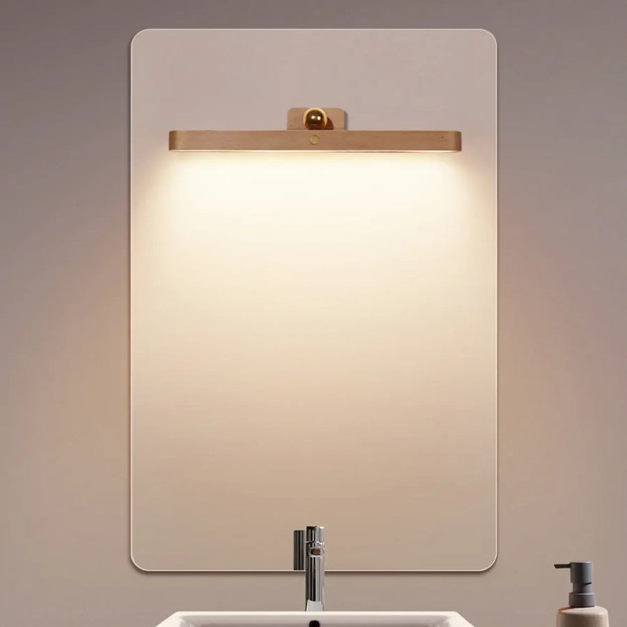 Magnetic Rotatable Wood Linear Vanity Wall Light