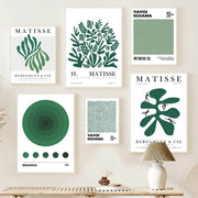 Green Art Mix Canvas Posters