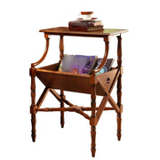 Mid-century Antique Wooden Magazine Storage Bookshelf