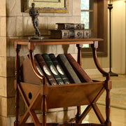 Mid-century Antique Wooden Magazine Storage Bookshelf