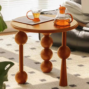 Mid-Century Modern Art Tripod Leg Small Wood Coffee Table
