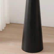 Mid-Century Modern Cone Black Tapered Metal Base Floor Lamp