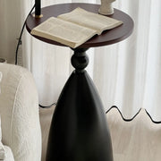 Mid-Century Modern Shelf Adjustable Orange Globe Floor Lamp