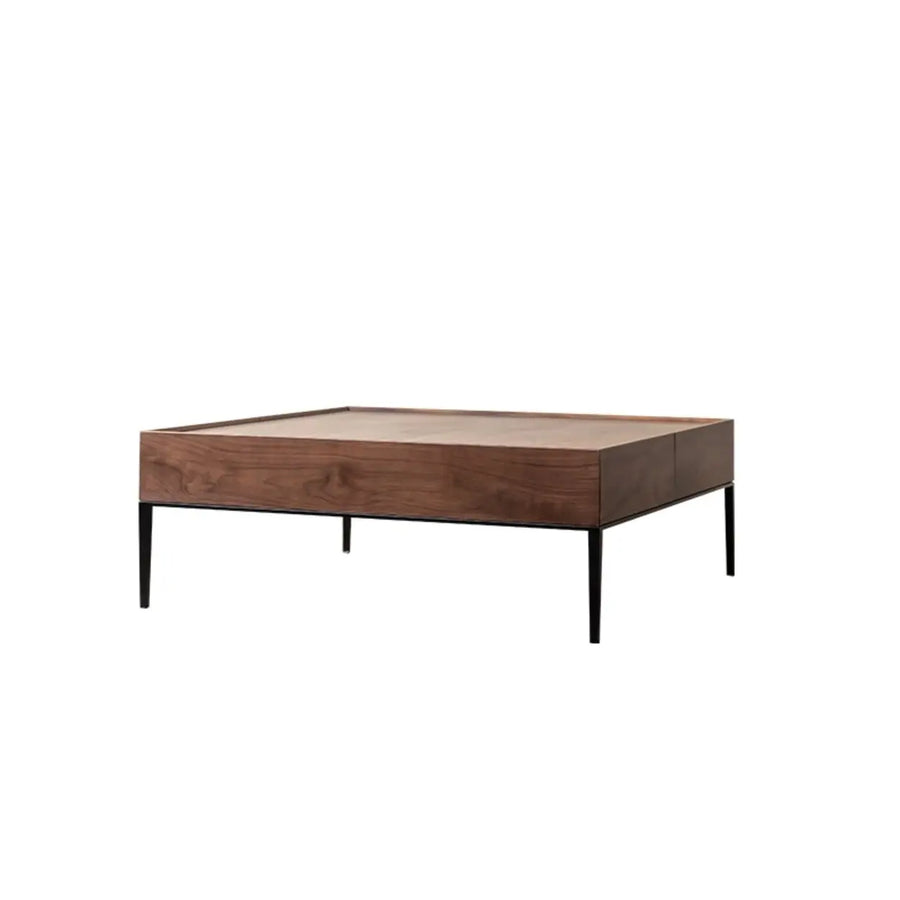 Mid-Century Modern Walnut Solid Wood Coffee Table