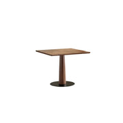Mid-Century Modern Wood Brown Square Small Dining Table