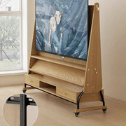 Mid-Century Modern Wood Movable Adjustable TV Mount TV Stand