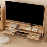Mid-Century Modern Wood Movable Adjustable TV Mount TV Stand