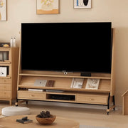 Mid-Century Modern Wood Movable Adjustable TV Mount TV Stand