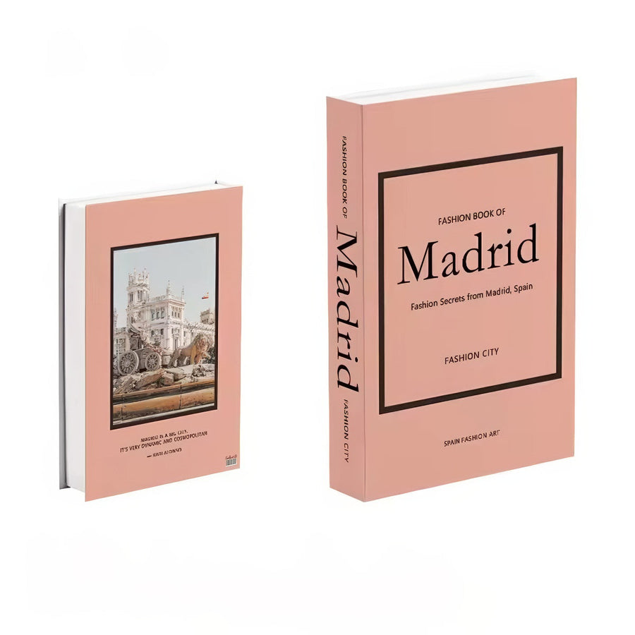 Fashion City Minimalist Fake Book Storage Box
