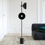 Minimalist Dome Modern LED Black Metal Floor Lamp