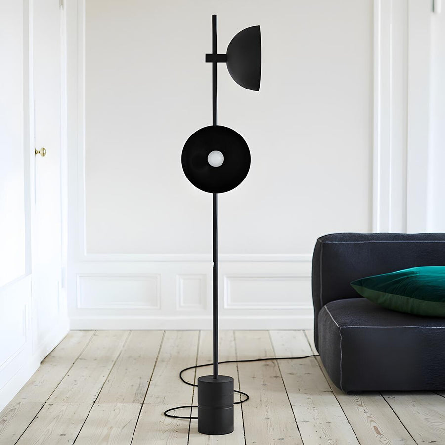 Minimalist Dome Modern LED Black Metal Floor Lamp