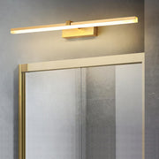 Minimalist Gold Aluminum Linear LED Vanity Light
