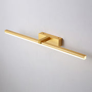 Minimalist Gold Aluminum Linear LED Vanity Light