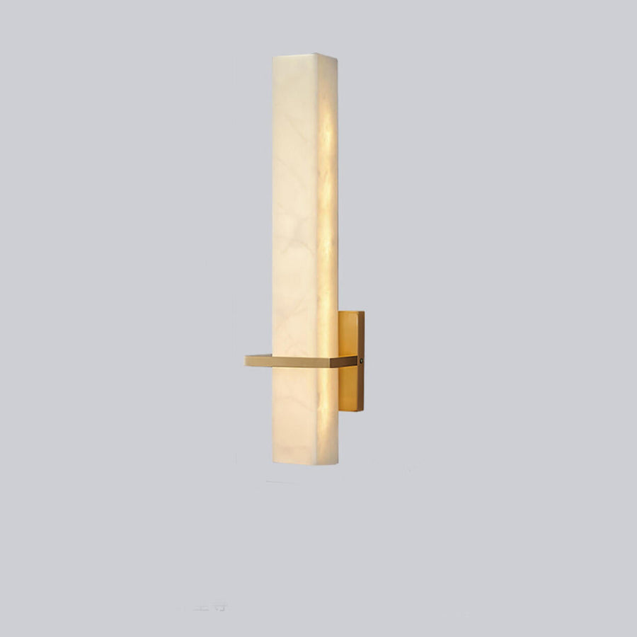 Minimalist Marble Texture Gold Geometric Wall Sconce