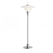 Minimalist Modern Metal White Glass Floor Lamp