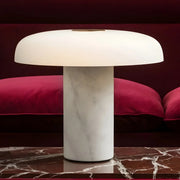 Minimalist Mushroom Black Marble Bedroom Table Lamp