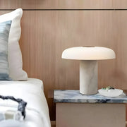 Minimalist Mushroom Black Marble Bedroom Table Lamp