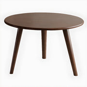 Minimalist Small Round Wood Three Leg Coffee Table
