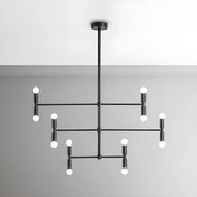 Modern 3 Tiers Linear Sputnik LED Pendant Chandelier