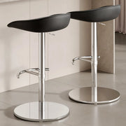 Modern Adjustable Height Swivel Bar Stool with Footrest