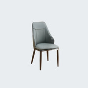 Modern Armless Leather Wingback Upholstered Dining Chairs