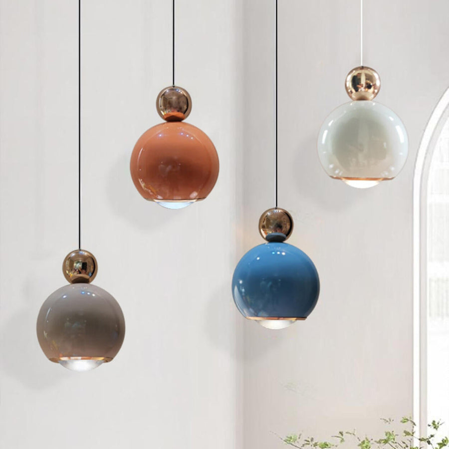 Modern Art Deco Multicolor Acrylic Globe Pendant Lights