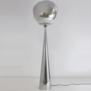 Modern Artistic Melted Globe Tapered Base Acrylic Floor Lamp