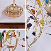 Modern Artistic Tree-Shaped Colorful Leaves Floor Lamp