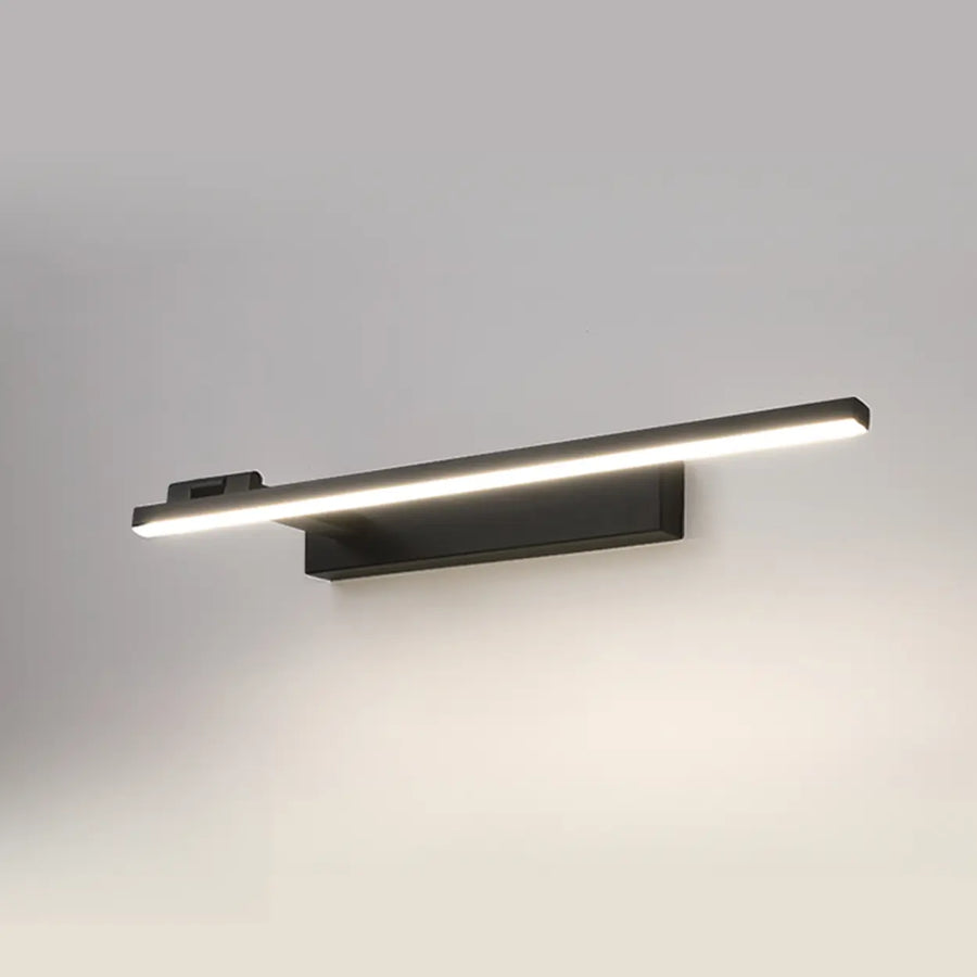 Modern Black Rectangular Bathroom Vanity Light
