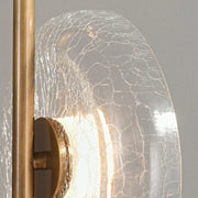 Modern Brass 3 Glass Round Disc Lights Foot Switch Floor Lamp