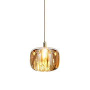 Modern Colorful Cube Mirrored Glass Pendant Light