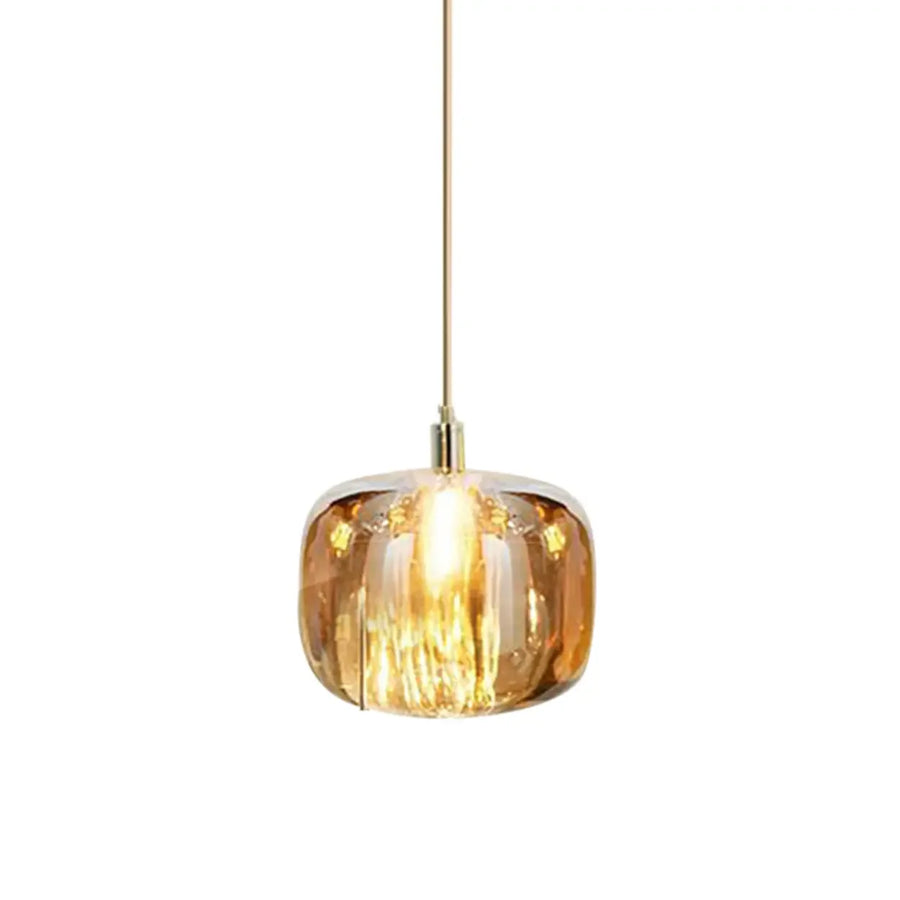Modern Colorful Cube Mirrored Glass Pendant Light