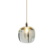 Modern Colorful Cube Mirrored Glass Pendant Light